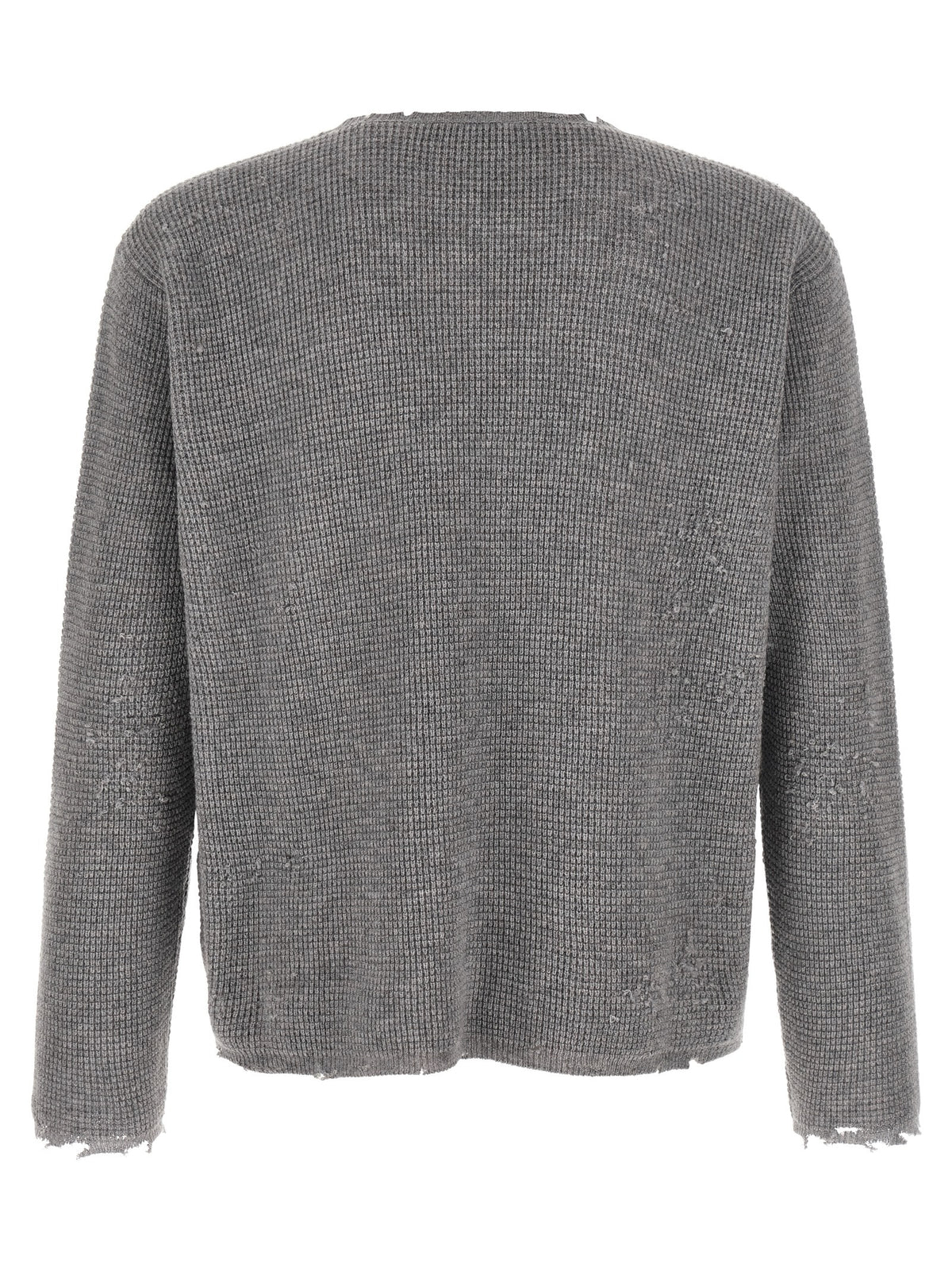 SECOND/LAYER Gray Wool Cardigan