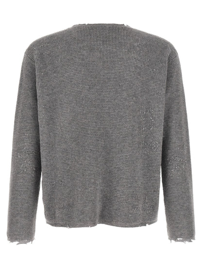 SECOND/LAYER Gray Wool Cardigan