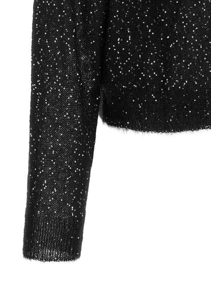 NUDE Black Wool Cardigan