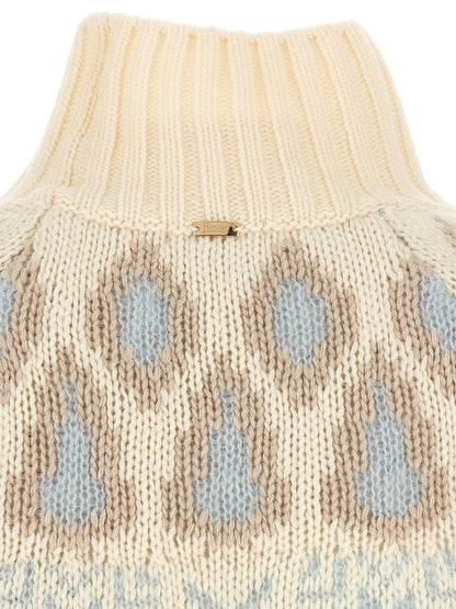 Herno Beige Wool Cardigan
