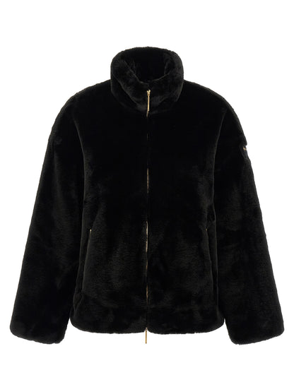 Tatras Black Polyester Full-Length Jacket