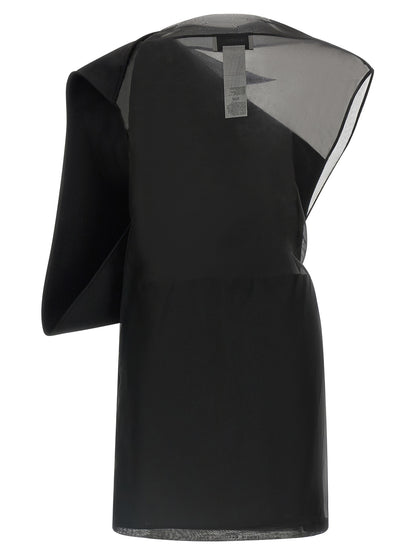Sportmax Black Wool Short Dress