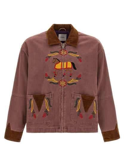 FOUND Multicolor Cotton Denim Jacket