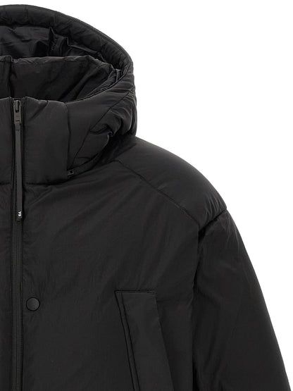 Y-3 Black Recycled Polyamide Full-Length Jacket
