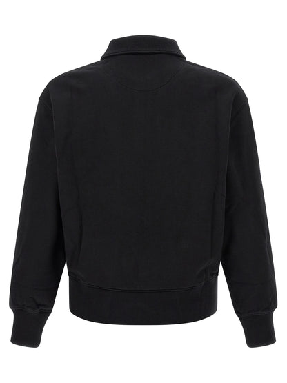 Maison Kitsuné Black Organic Cotton Sweatshirt