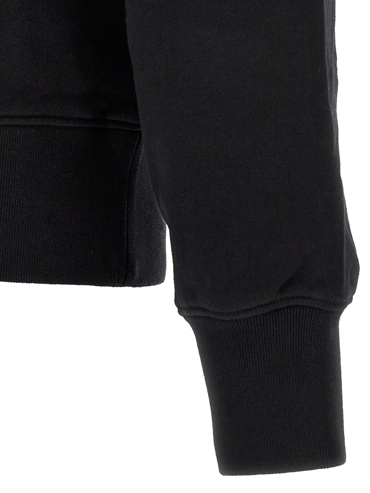 Maison Kitsuné Black Organic Cotton Sweatshirt