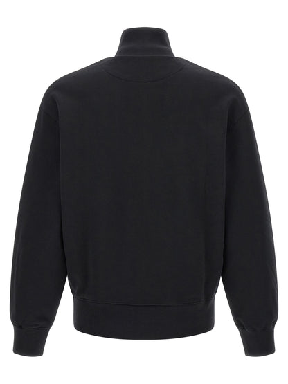Maison Kitsuné Black Organic Cotton Sweatshirt