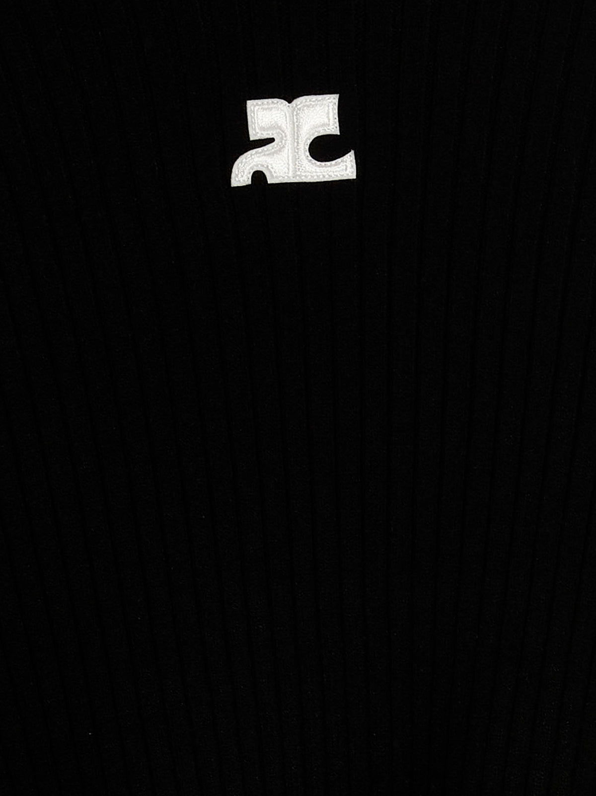 Courrèges Bicolor Viscose Cardigan