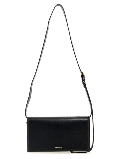 Jil Sander Black Leather Crossbody Bag