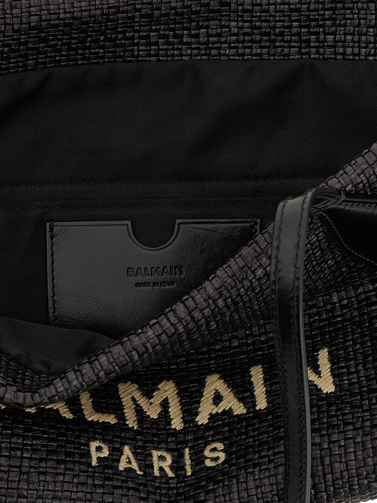 Черна чанта тип „тоу“ от полиамид Balmain