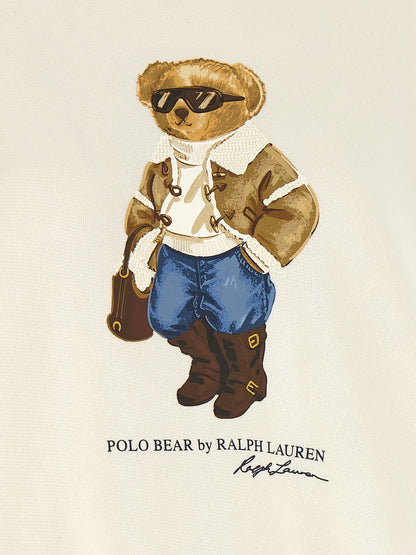 Polo Ralph Lauren White Cotton Sweatshirt