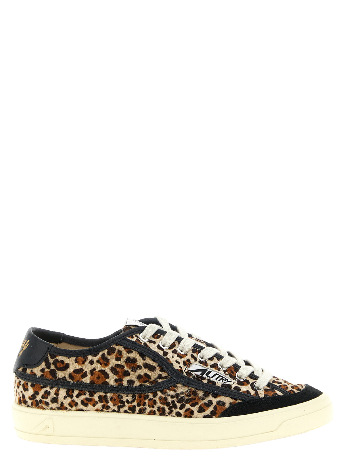 Autry Brown Cowhide Low Top Sneakers
