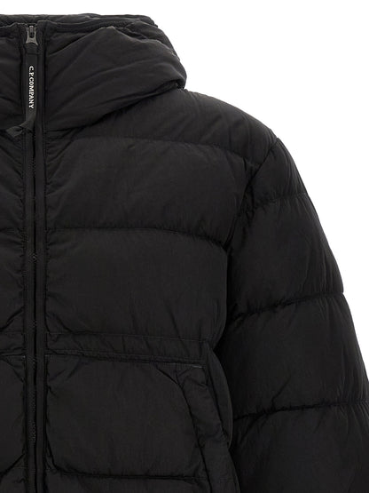 C.P. Company Black Polyamide Full-Length Jacket