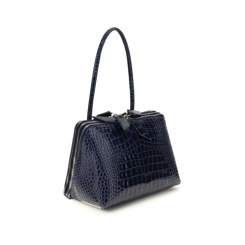 The Attico Blue Calf Leather Bos Taurus Shoulder Bag