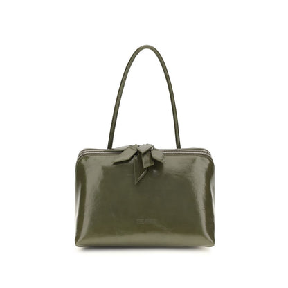 The Attico Bicolor Calf Leather Bos Taurus Shoulder Bag