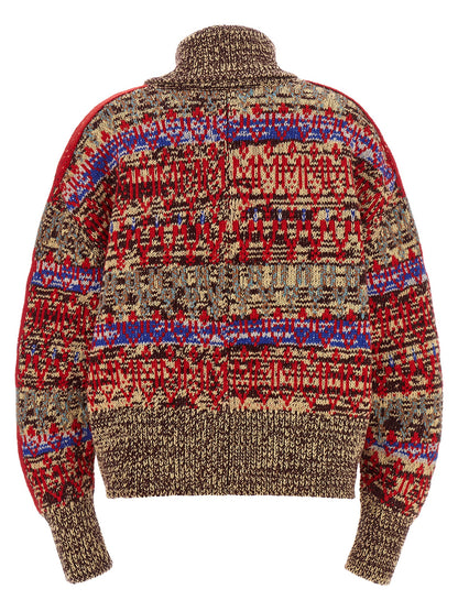 Dries Van Noten Multicolor Wool Cardigan