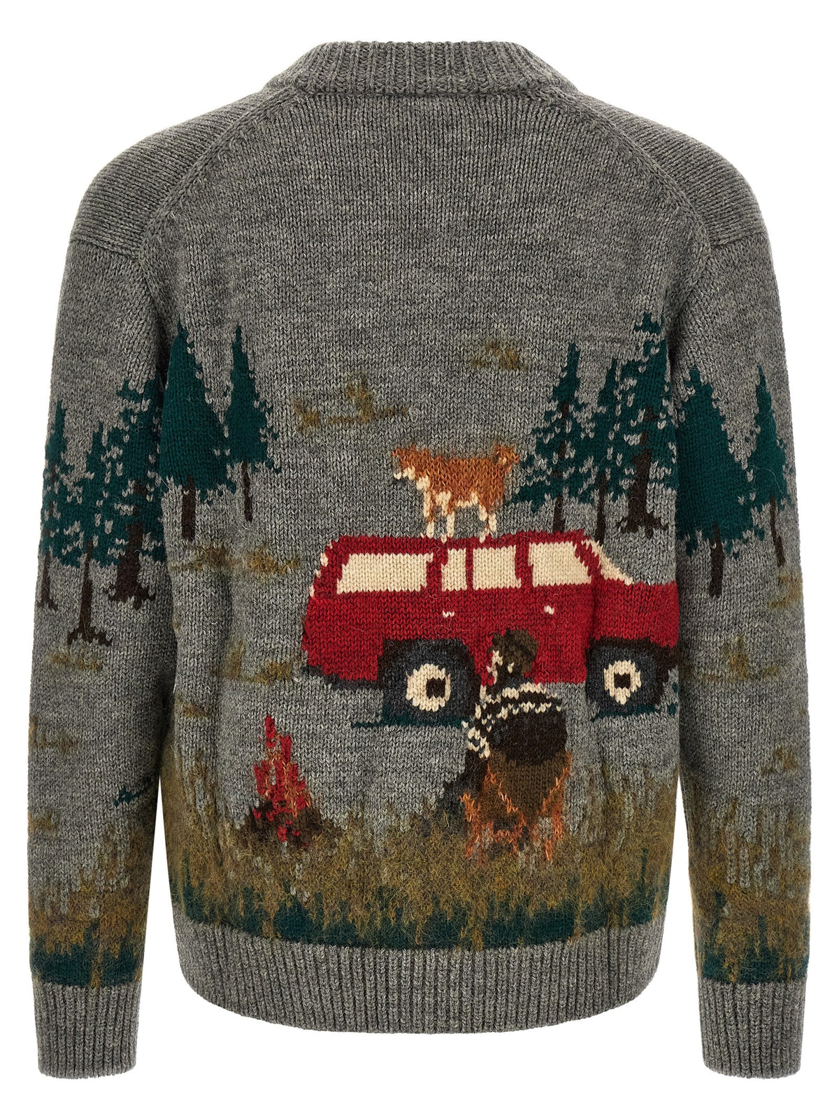 Junya Watanabe Gray Wool Cardigan