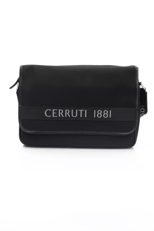 Cerruti 1881 Black Nylon Men Crossbody