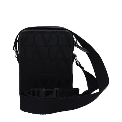 Valentino Garavani Black Fabric Crossbody Bag