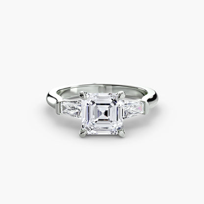 Three-Stone Ring Baguette Side Stones