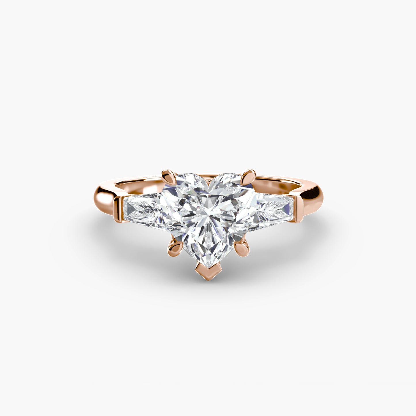 Three-Stone Ring Baguette Side Stones
