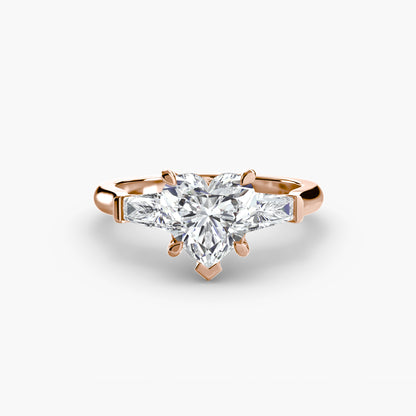 Three-Stone Ring Baguette Side Stones