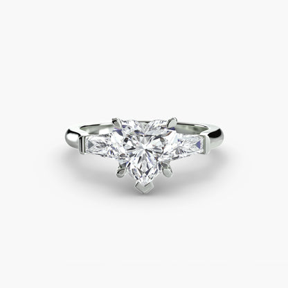 Three-Stone Ring Baguette Side Stones