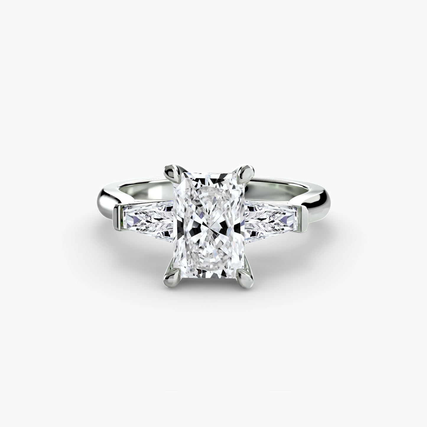 Three-Stone Ring Baguette Side Stones 2
