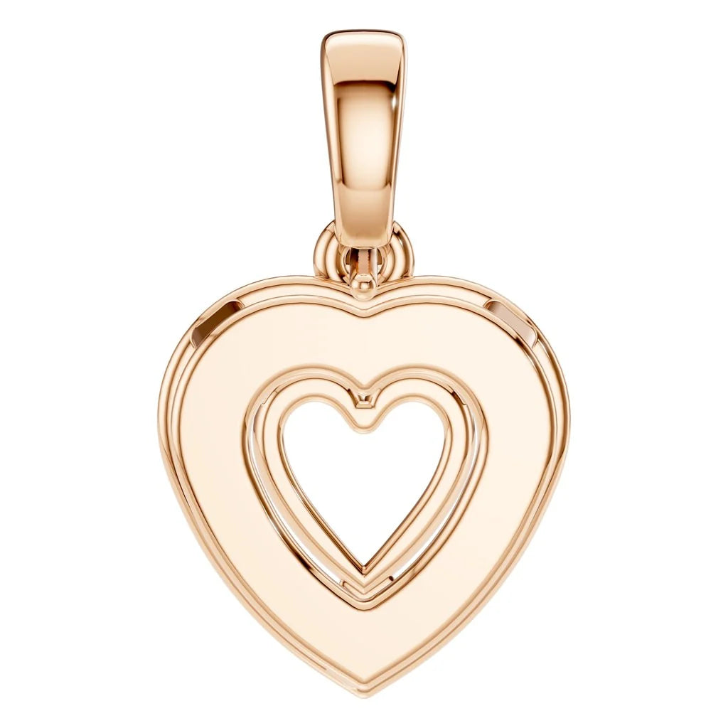 Pendant Accented Halo Heart