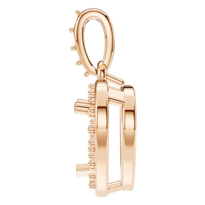 Pendant Accented Halo Heart