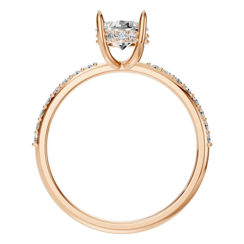 Ring Accented Hidden Halo Oval