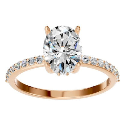 Ring Accented Hidden Halo Oval