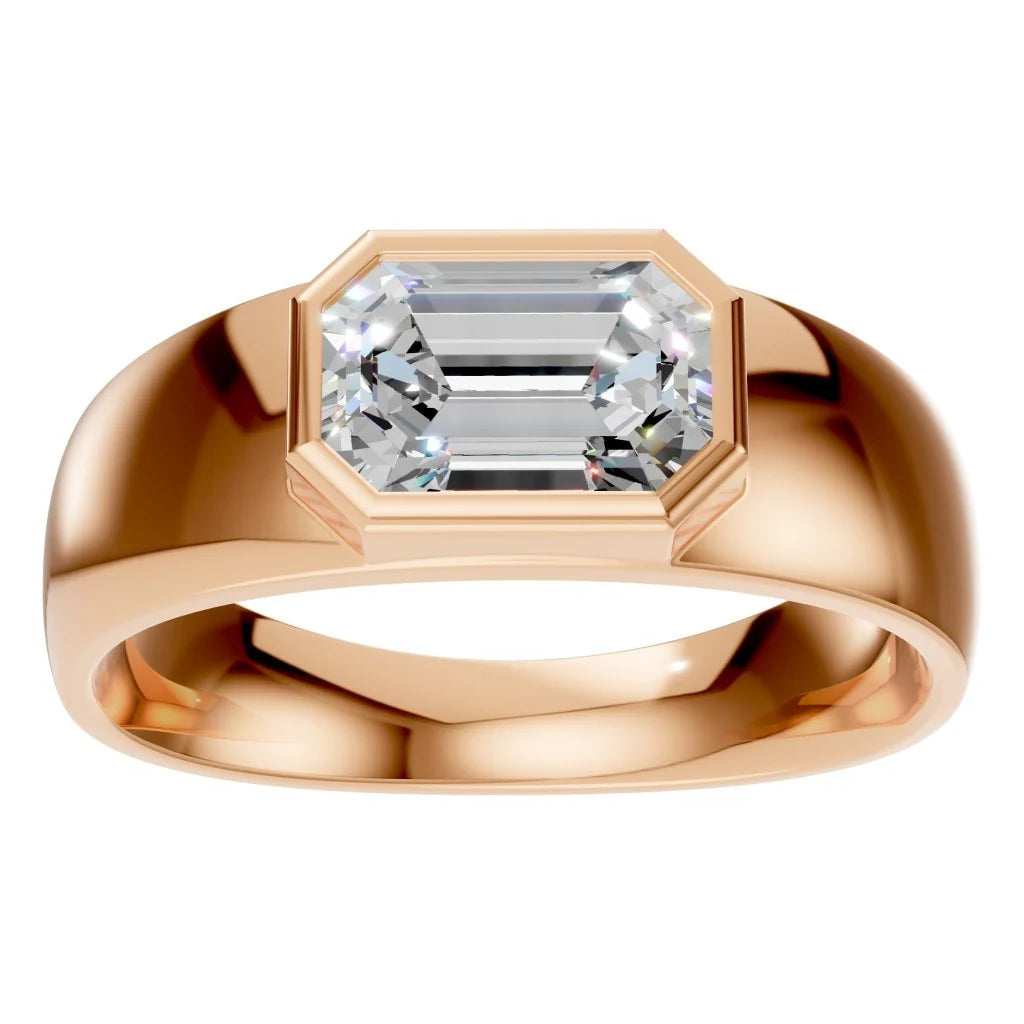 Ring Statement Solitaire Emerald