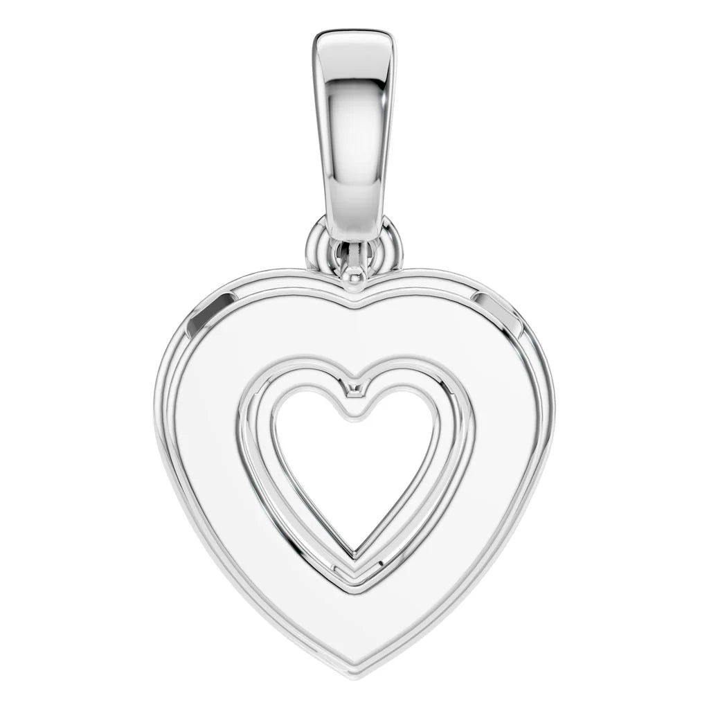 Pendant Accented Halo Heart