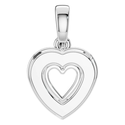 Pendant Accented Halo Heart