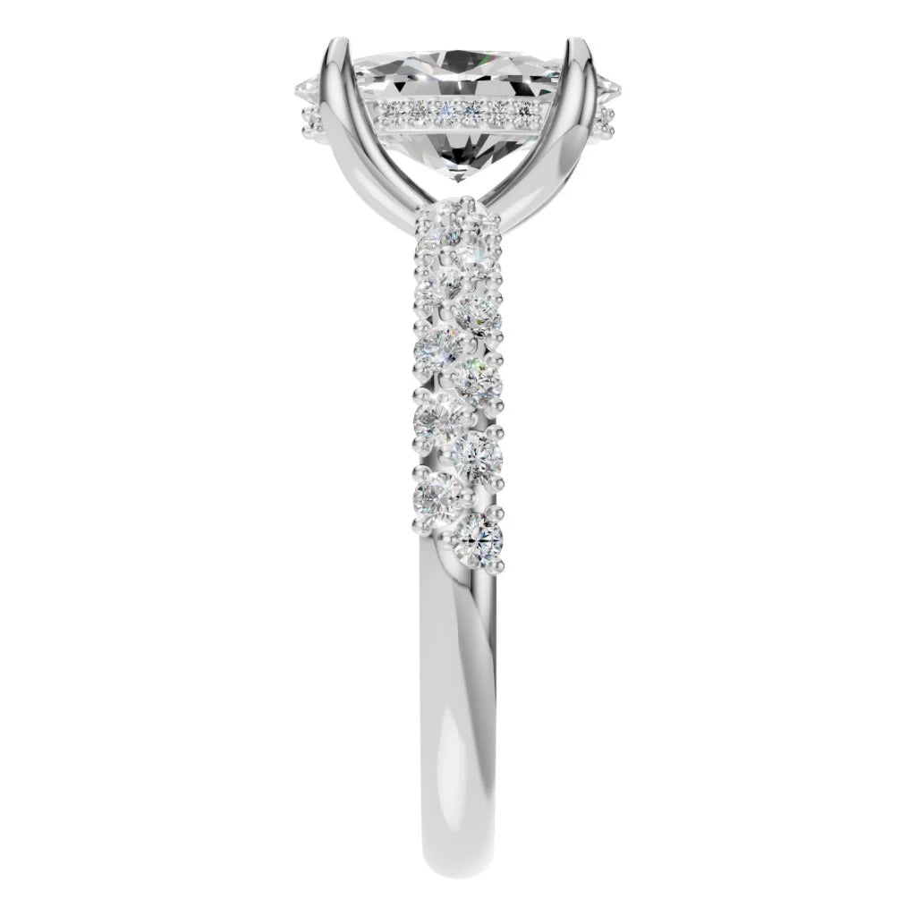 Ring Accented Hidden Halo Oval 2