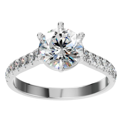 Пръстен Акцент Солитер Брилянт 5