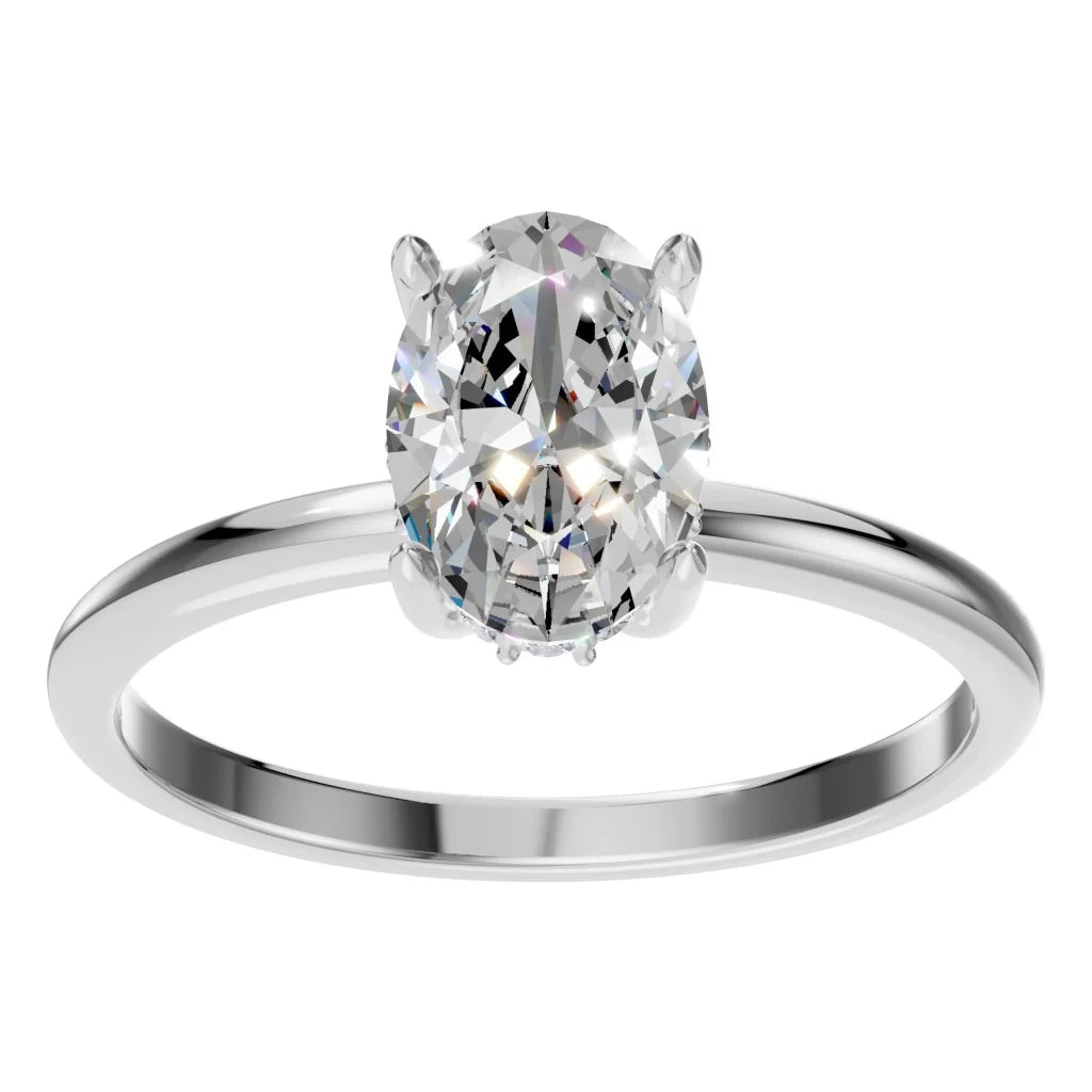 Ring Hidden Halo Oval 2