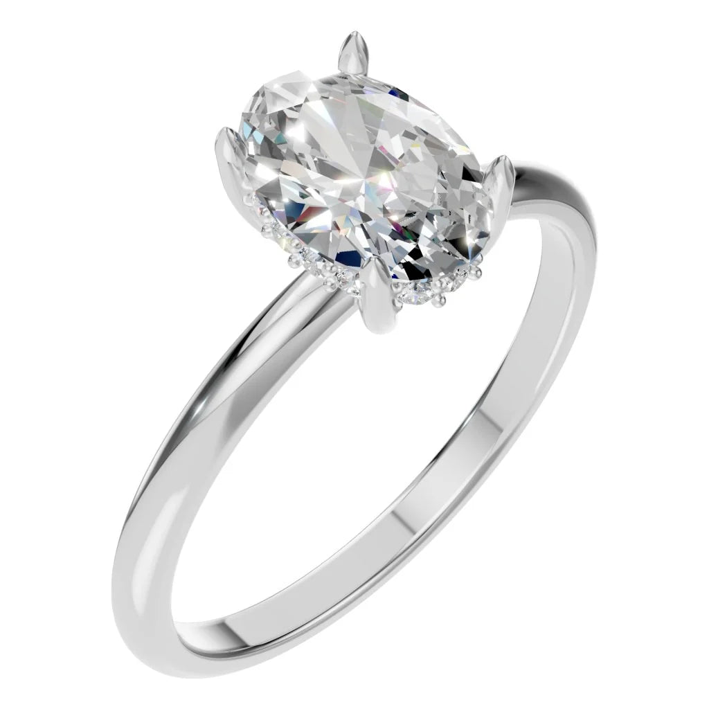 Ring Hidden Halo Oval 2