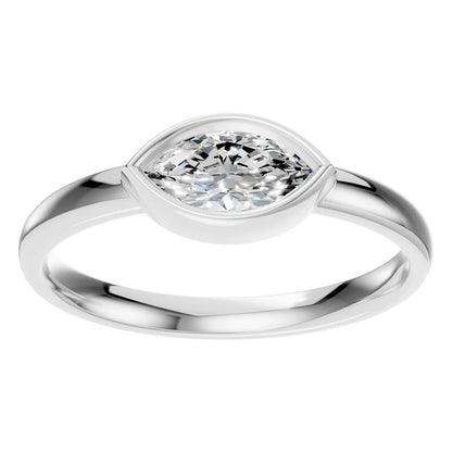 Пръстен Солитер Маркиз Безел
