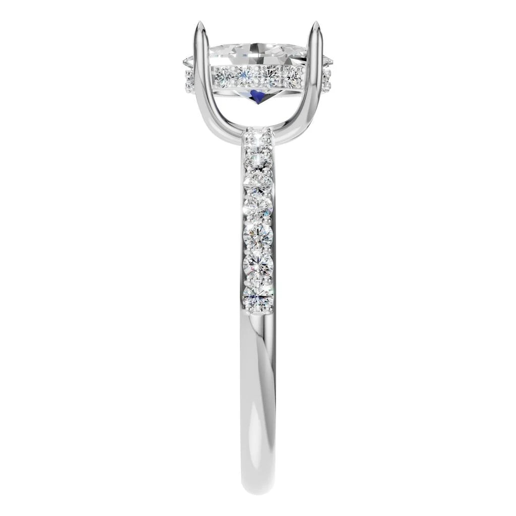 Ring Accented Hidden Halo Oval