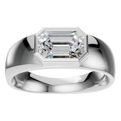 Ring Statement Solitaire Emerald