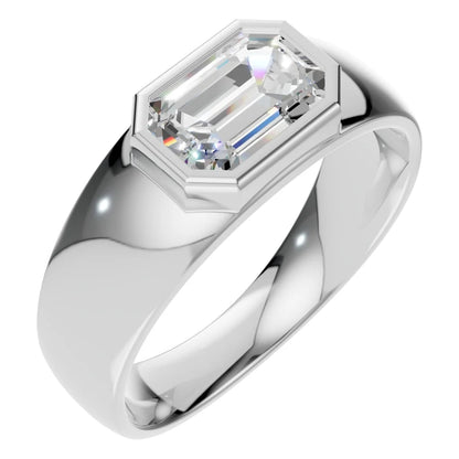 Ring Statement Solitaire Emerald