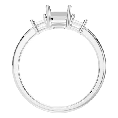 Ring Three Stone Emerald 2