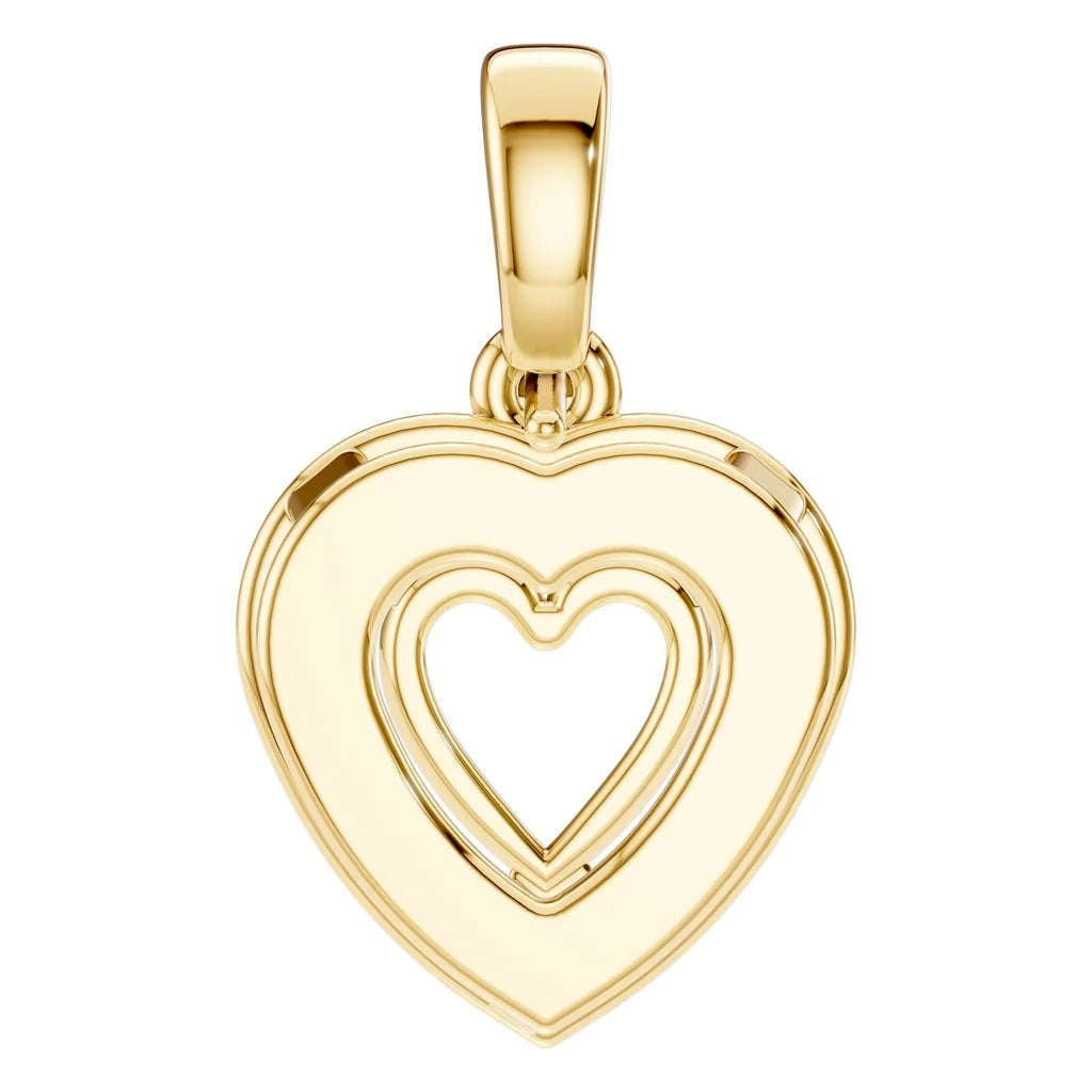 Pendant Accented Halo Heart