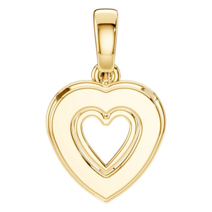 Pendant Accented Halo Heart