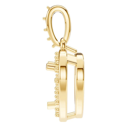 Pendant Accented Halo Heart
