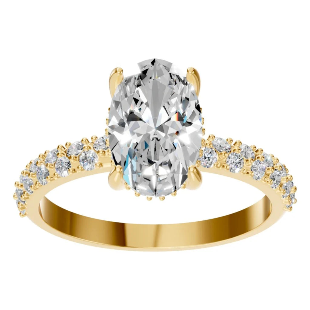 Ring Accented Hidden Halo Oval 2