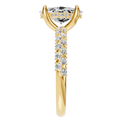 Ring Accented Hidden Halo Oval 2