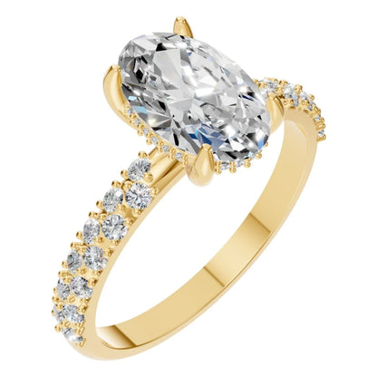 Ring Accented Hidden Halo Oval 2